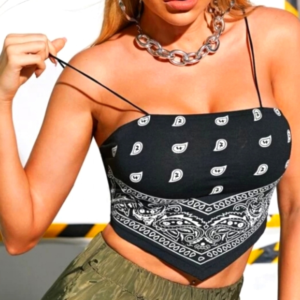 Shein bandana top